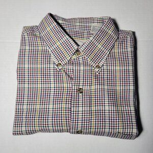 Jacob Miller Shirtmaker Man's Large Plaid Button Down Shirt Long Sleeve